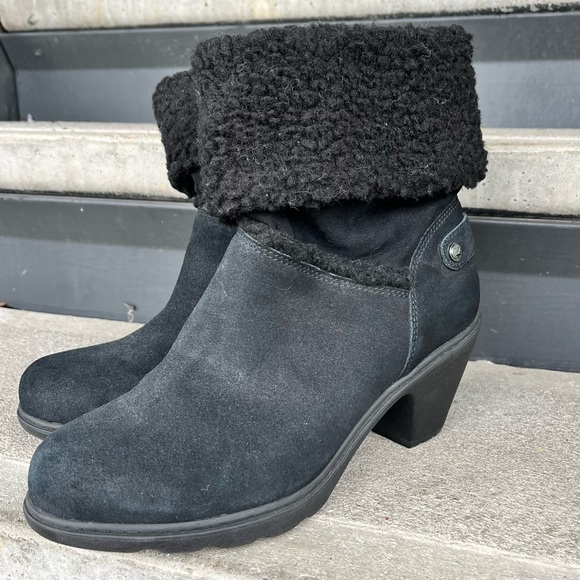 Anne Klein Sport Harvest black Faux suede and Fur Cold Weather Booties - Picture 2 of 16